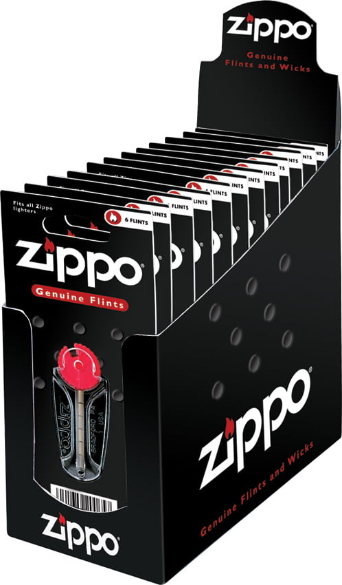 New Zippo Lighters Replacement 6 Value Packs 24 flints+ 2 wicks 