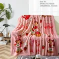 thumbnail image 4 of Ultra-Soft Flannel Blanket with Strawberry&Girl Cartoon Design, Cozy Throw for Bedroom Sofa Travel, Perfect Gift for Family Friends Applies To Super Soft Decorative Sofa/sofa/bedroom Cartoon Blanket, 4 of 8