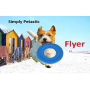 Outdoor Blue Dog Rubber Tire Flyer Dog Frisbee Fetch Toy