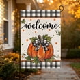 thumbnail image 4 of Zznnkj Fall Harvest Garden Flags 11.81x17.71 Inch, Pumpkin Maple Leaf Yard Banner for Autumn Thanksgiving Farmhouse Outdoor Porch Decorations, 4 of 6
