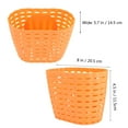 thumbnail image 4 of Cesta de plástico desmontable para bicicleta infantil, sin pegatinas (naranja), 4 of 5
