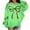 Green, variant on KKBOTIVE Girls Bow Printed Hoodies, Fashion Hooded Sweatshirt, Kids Casual Cozy Soft Pullover Top ( Brown Size: 3-4 years )