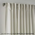 thumbnail image 3 of 3S Brother's Extra Long Room Darkening 240" Length Faux Velvet White Curtain Drapes - Hanging Back Tab 5-25 Feet Custom Made ( 1 Panel ) - Made in Turkey (52"Wx240"L), 3 of 5