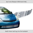 thumbnail image 2 of APS Premium Stainless Steel Silver Horizontal Billet Grille Compatible with Toyota Prius 2006-2009 with Fog Light Covered Lower Bumper N19-C17456T, 2 of 7