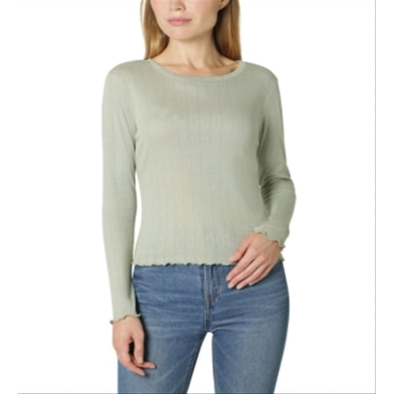 MSRP $24 Ultra Flirt Juniors' Pointelle Top SIZE MEDIUM