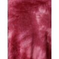 thumbnail image 5 of Unique Bargains Women' Plus Tie Dye High Low Tunic Tops Tee Shirts 3X Burgundy, 5 of 6