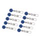 thumbnail image 1 of Deslizadores de Plomo para Línea de Pesca Uxcell 26lbs Capacidad de Carga 20 Paquete Conectores Giratorios Azules, 1 of 5