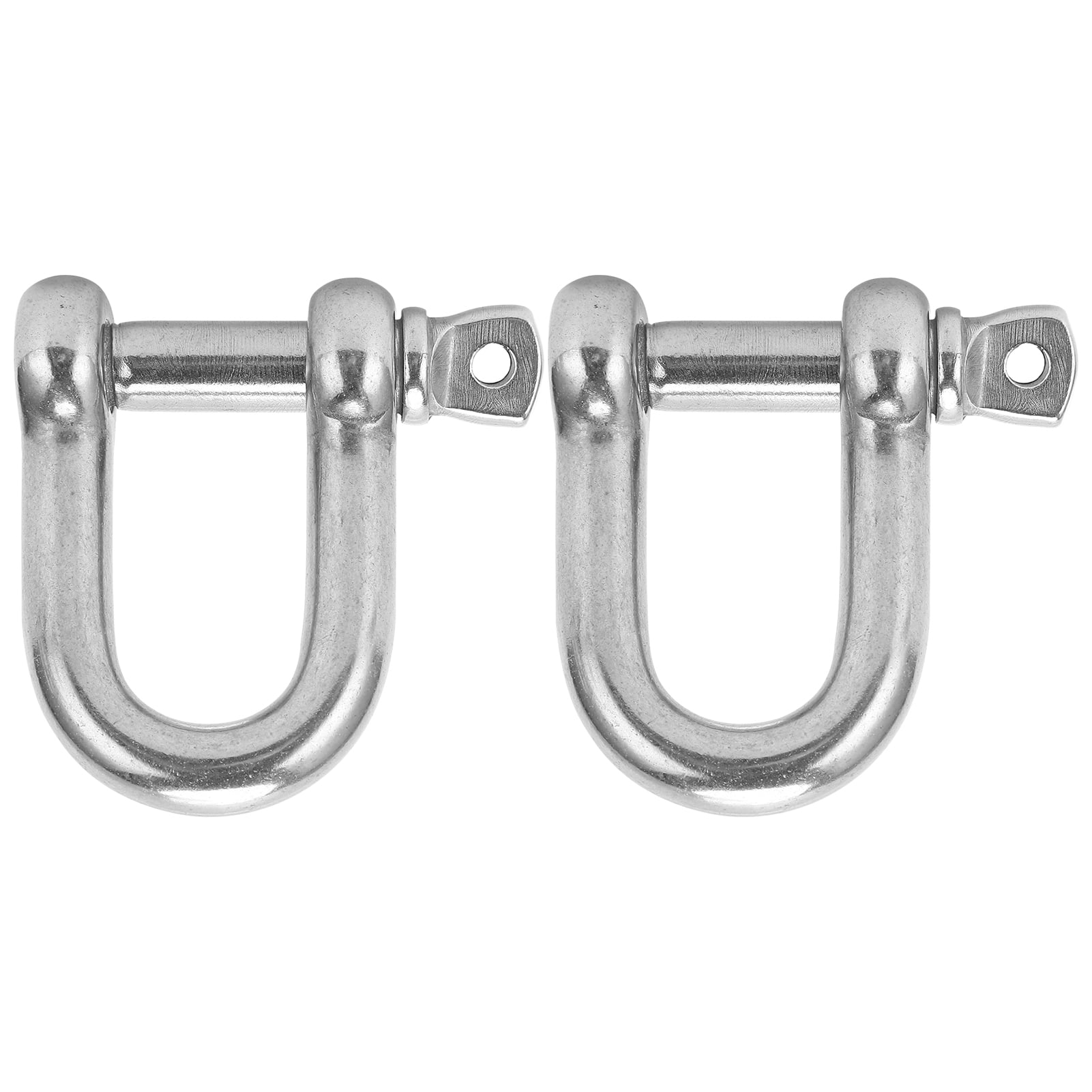 Ymiko Shackle D Rigging Hooks,2Pcs M12 Straight D Shackle 304 Stainless