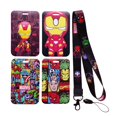 thumbnail image 2 of Disney Superheroes Card Holder Lanyard Men's Slide Card Holders Student Cardholder Hanging Rope Employee ID Case Gao Jinjia LED, 2 of 2