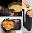 thumbnail image 5 of Yayeee Oven Mitts and Pot Holder Set of 2 Heat Resistant Kitchen Gloves Baking Hot Pad, UFO with Hearts Pattern, 5 of 5