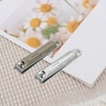 thumbnail image 6 of Unique Bargains 5-piece Set Wave Shaped Pattern Bag Nail Clippers Set Silver Tone, 6 of 7