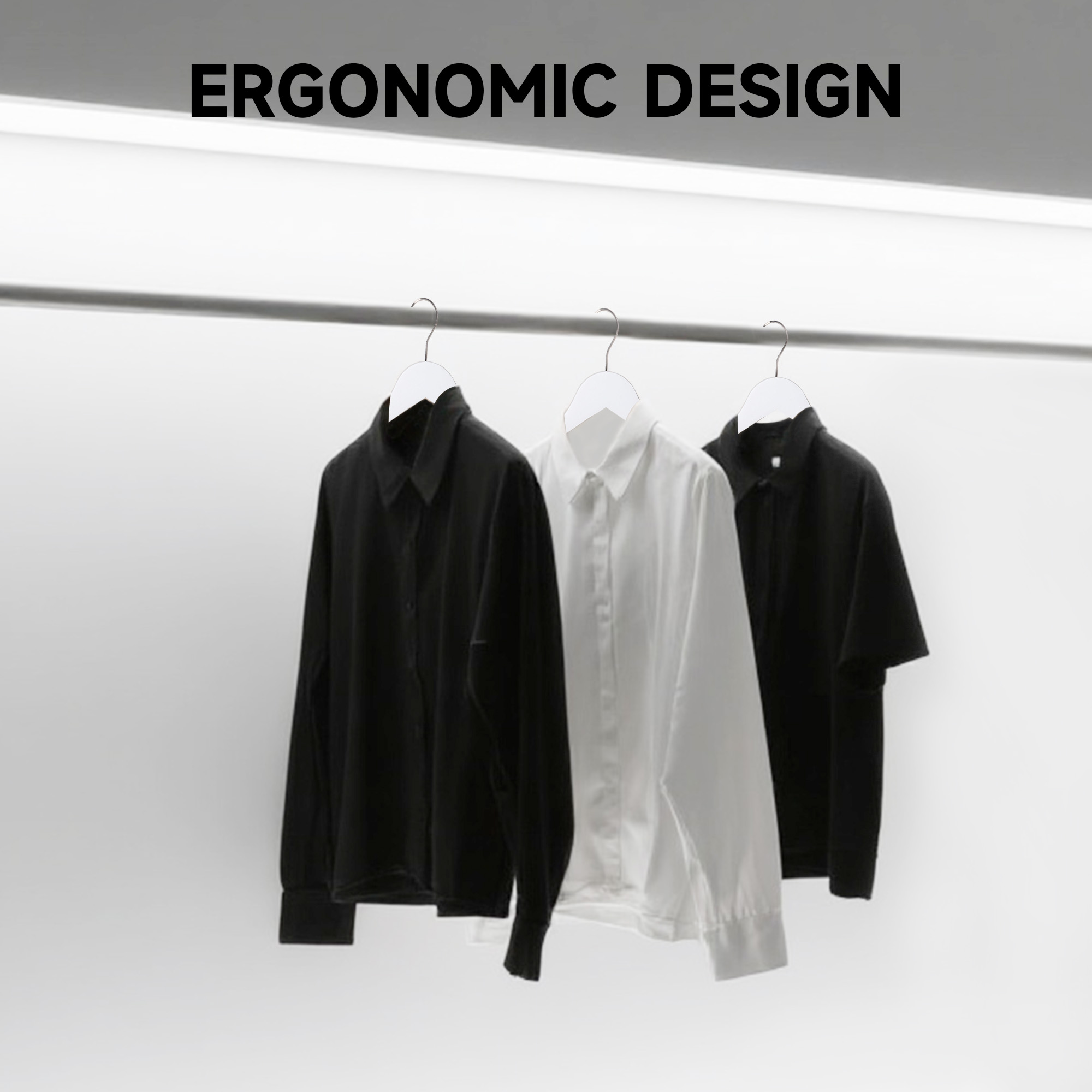 BP4U 12-Pack Premium Wooden Clothes Hangers with Clips, Solid Wood Skirt/Pant Hangers with Adjustable Clips for Suits, Dresses, Coats, Jackets, Trousers(White)