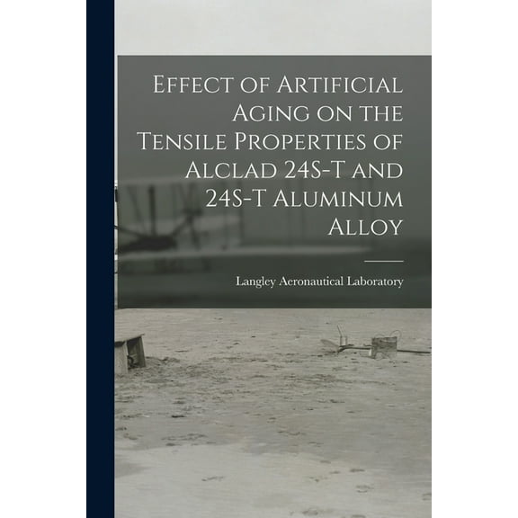 Effect of Artificial Aging on the Tensile Properties of Alclad 24S-T and 24S-T Aluminum Alloy, (Paperback)