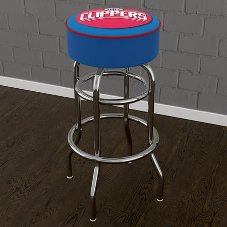 L.A. Clippers NBA Padded Swivel Bar Stool - Royal Blue, Red