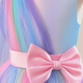 thumbnail image 6 of WOYY Girls Elegant Gradient Rainbow Pageant Gown Birthday Party Princess Dress, Sizes 3-12, 6 of 7