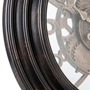 Pacific Bay Dortmund 20 Brown Ornate Wall Clock - Analog