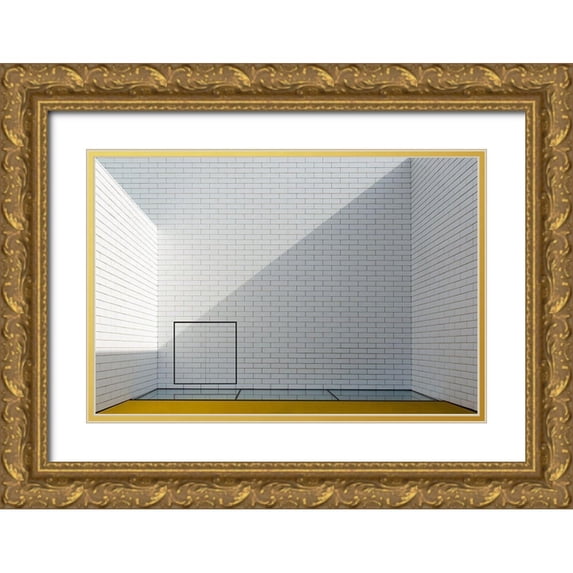 Schuster, Inge 18x13 Gold Ornate Wood Framed with Double Matting Museum Art Print Titled - Detail Lego House