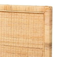 thumbnail image 4 of Baxton Studio Adelyn Modern Bohemian Natural Brown Rattan and Mahogany Wood Queen Size Headboard, 4 of 8