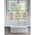 thumbnail image 3 of White Pumpkin Sheer Curtains 45 inches Long, Watercolor Thanksgiving Fall Linen Light Filtering Sheer Window Curtains Rod Pocket Voile Drapes for Bedroom Living Room, 52"W x 45"L 2 Panels, 3 of 7
