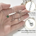 thumbnail image 5 of Suplight 925 Sterling Silver 6 Prong Birthstone Necklace, Dainty Small Crystal Jewelry for Women, 5 of 10