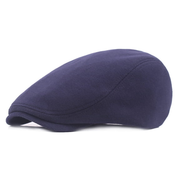 Men Women Classic Hat Plain Color Flat Driving Hat Newsboy Beret Golf Cap