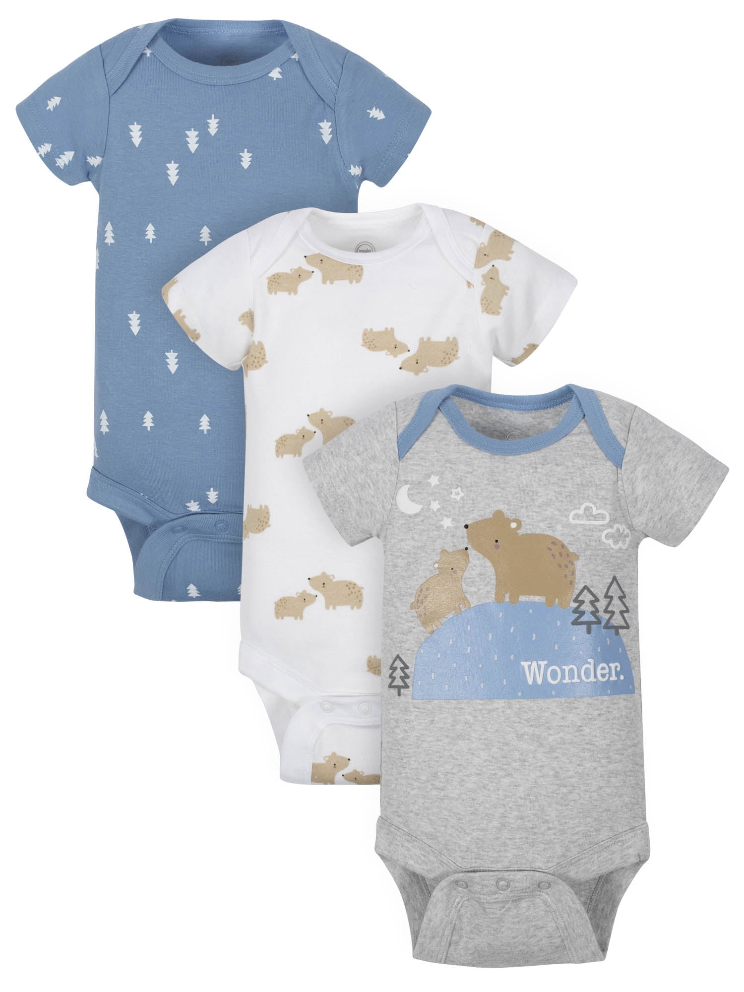 Wonder Nation Baby Boy Newborn Clothes Essentials Gift Set, 14-Piece