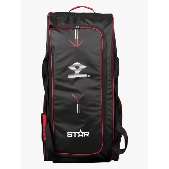 Shrey Star Wheelie 2.0 Cricket Bag - Black & Red