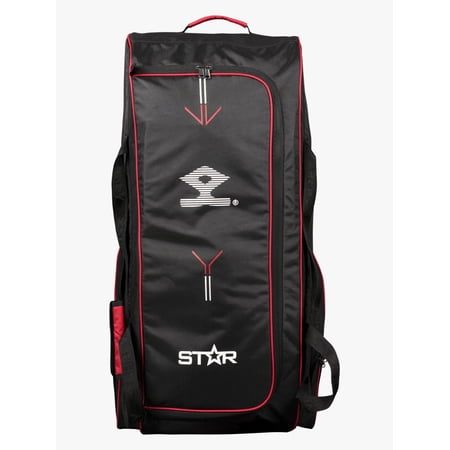 Shrey Star Wheelie 2.0 Cricket Bag - Black & Red
