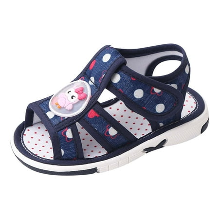 

MIASHUI Baby Shoes Summer Children Walking Shoes Girls Sandals Flat Sole Non Slip Lightweight Hollow Breathable Comfortable Soft Upper 6M-3Y