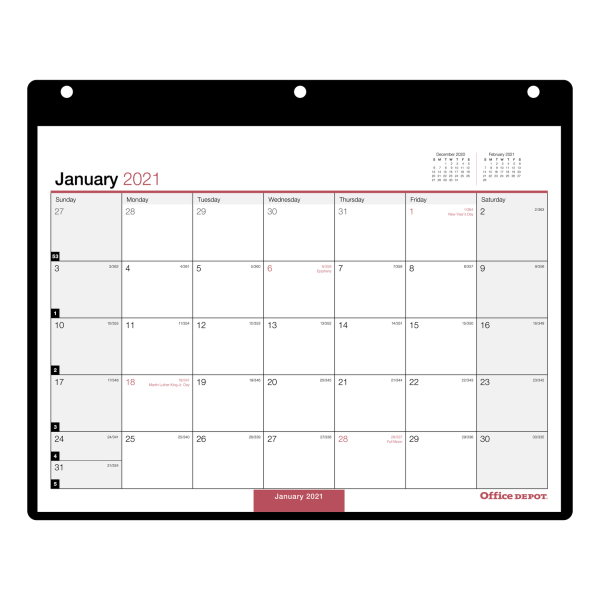 Office Depot Wall Calendar - Customize and Print