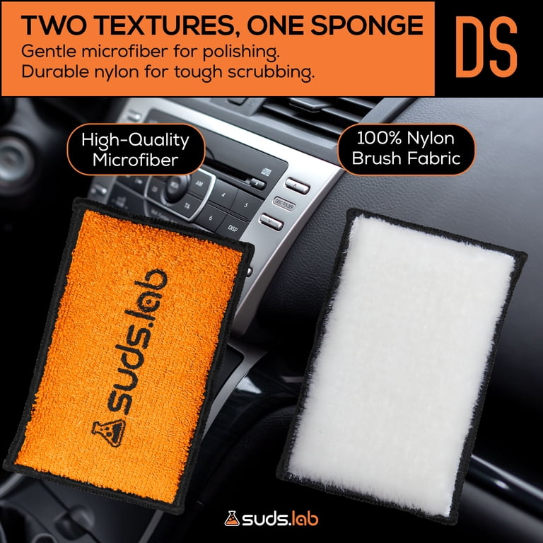 Suds Lab Microfiber Car Detailing Scrub Pads, 2-Pack photo 7