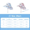 thumbnail image 3 of Tisoloow Baby Sun Hats Boys Girls Summer UPF 50+ Sun Protection Toddler Beach Hat Neck Flap Kid Cap with Wide Brim Navy Dinosaur Small, 3 of 9