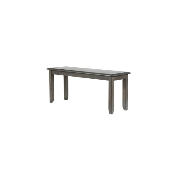 The Hamptons Collection 42” Shades of Gray Handcrafted Solid Oak Wood Dining Bench
