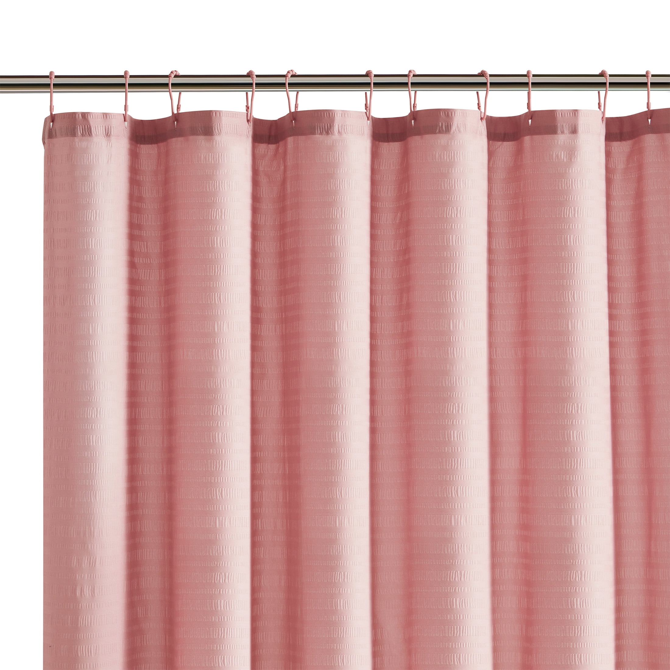 Mainstays 15-Piece Embossed Stripe Bath Accessory Set, Pink