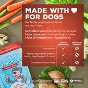 Brutus Brothcicles - All Natural Turkey Flavored - Frozen Dog Superfood Treats for Hydration and Snacking