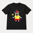 thumbnail image 3 of Funny Dog Graphic T-Shirt with Propeller Hat and Lollipop, Unisex Classic Fit Tee, 3 of 9