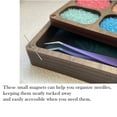 thumbnail image 6 of Joernso Bead Sorting Tray with Magnetic Lid Heavy Duty Bead Storage Box Wooden Beadwork Accessory Sorter Organizer Container, 6 of 8