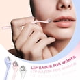thumbnail image 4 of EXLEAF 6 Pieces Eyebrow Razor Set,Mini Razor Trimmer with Precision Cover for Women'S Face,Lip Hair Removal and Makeup Brow Razor, 4 of 7