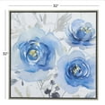 thumbnail image 3 of 32" x 32" Floral Framed Wall Art with Silver Frame, by DecMode, 3 of 8