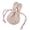Light pink, variant on Giaone Lightweight Polyester Fabric Ears Floral Storage Bag Drawstring Closure