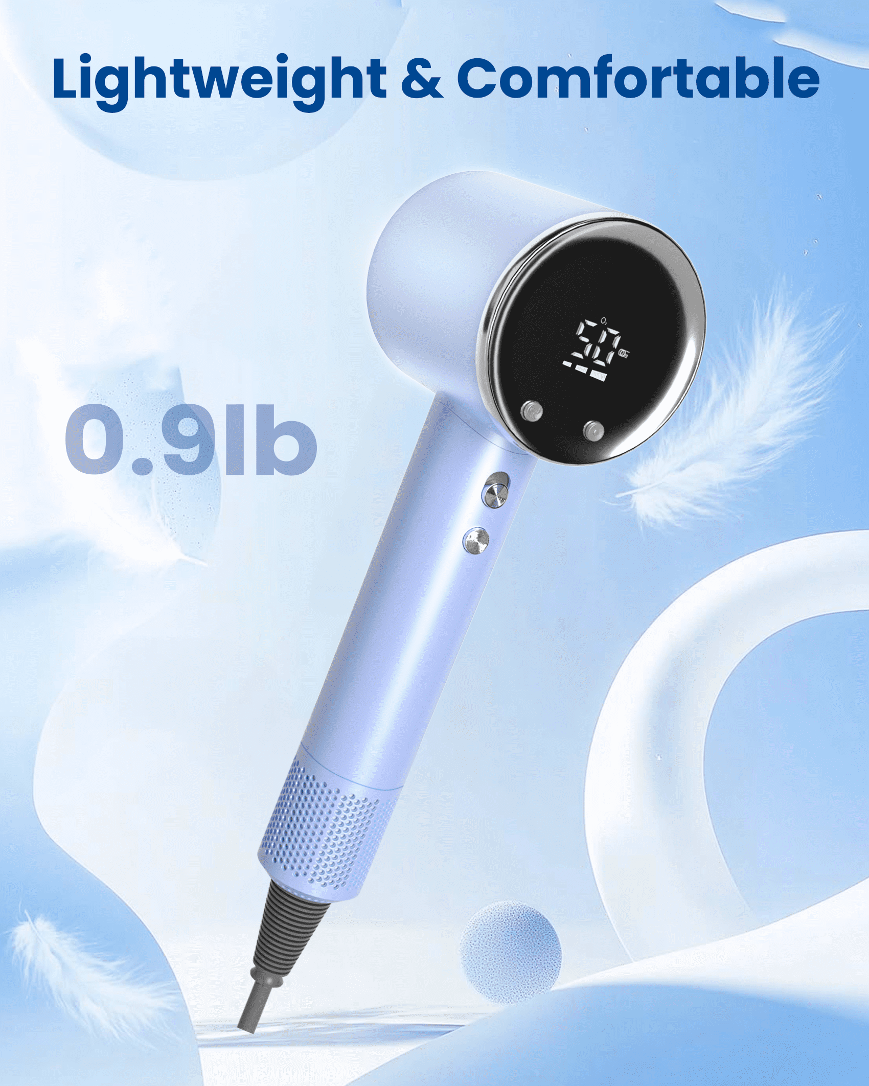 EasyMart Negative Ionic Hair Dryer – 110,000 RPM Hair Dryer for Fast Drying,Negative Ion Technology for Frizz Control & Shiny Hair,Low Noise & Lightweight for Home & Travel