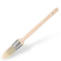 FRCOLOR Trim Paint Brush Edge Painting Tool with Wooden Handle Round Corner Paint Brush