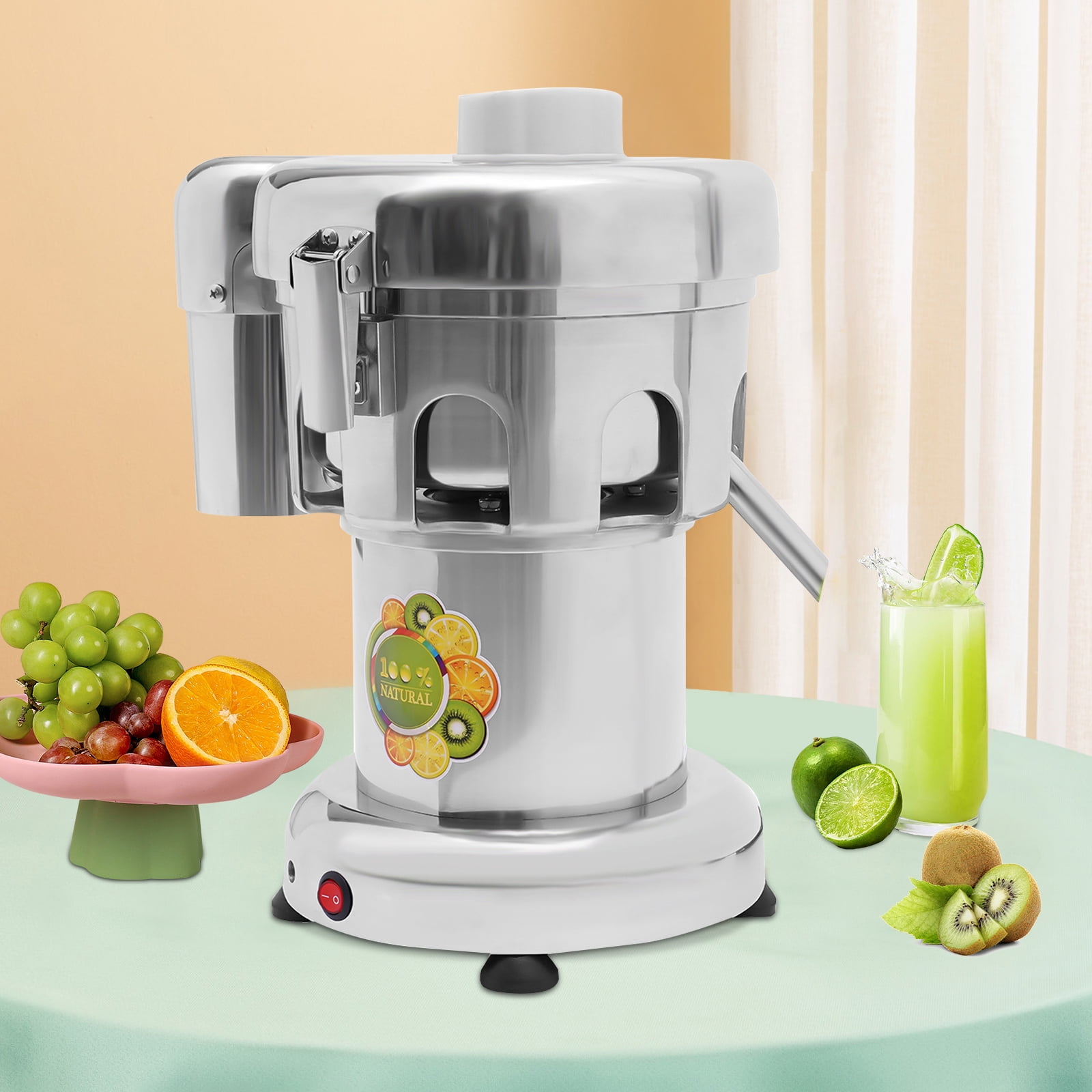 Vintoro 370W Juicer with Push Rod, Lock-buckle Design, Low Noise, Pure Copper Motor, 2800RPM
