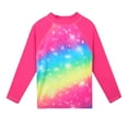 thumbnail image 5 of BAOHULU Girls Long Sleeve Swimsuit UPF 50+ Printed Rash Guard Two Pieces Bathing Suit, 5 of 6