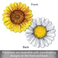 thumbnail image 3 of CounterArt Flower Shaped Reversible Easy Care Flexible Tabletop Placemat 4 Pack, 3 of 8