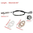 thumbnail image 2 of Unique Bargains 92017964 250-24052 Air Fuel Ratio O2 Oxygen Sensor Replacement Downstream for Toyota, 2 of 6