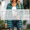 thumbnail image 5 of Diufon Plaid Shirts for Women Flannel-Style Oversized Long Sleeve Button Down Checkered Shirts Fashion Business Casual Jackets, 5 of 7