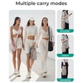 thumbnail image 2 of Geemin Durable Fabric Insulated Water Bottle Crossbody Bag For Outdoors Sports Hiking Travel Adjustable Strap Thermal Cup Holders, 2 of 6