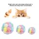 thumbnail image 4 of Pelotas de colores para gatos, pelotas elásticas de colores, suaves y seguras, con cascabel, pelotas de peluche saltarinas, juguetes interactivos., 4 of 9