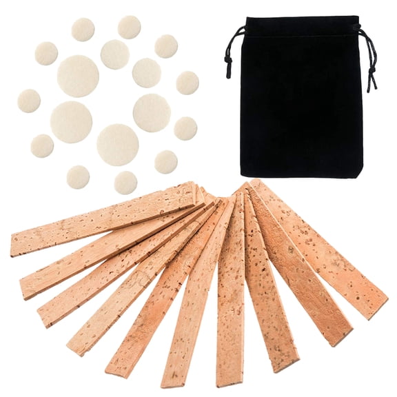 Soimiss 1 Set of Play Tested Clarinet Mouthpiece Pad Soft Cork for Instrument Maintenance